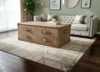 Leather Storage Coffee Table with Intricate Design 120x80 cm
Height 45 cm