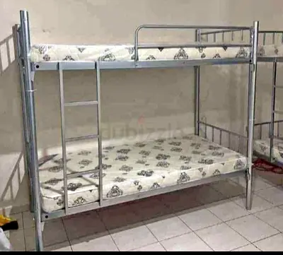 Sturdy Metal Bunk Bed with 2 Mattresses — Used