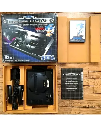 SEGA MEGADRIVE Pal BOXED CONSOLE SONIC