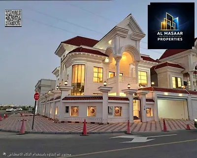 Luxury villa with roof terrace, all-inclusive price including electricity, water, premium air conditioning, and a fully furnished driver's room, ready