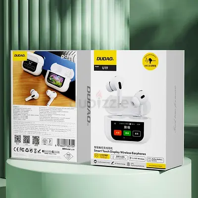 🔥 Smart Wireless Earbuds with Touch Display 🎧 Clear sound + ANC noise cancellation 📱 Control musi