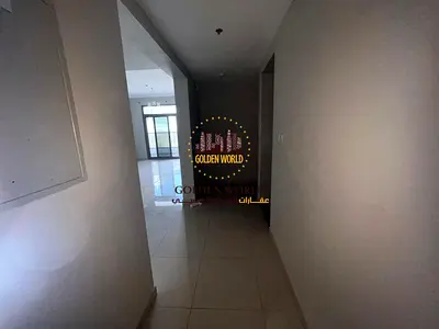 2BR apartment in Al Khan with balcony, 2 master bedrooms, 3 bathrooms, storage room, open view. Rent AED 65,000.