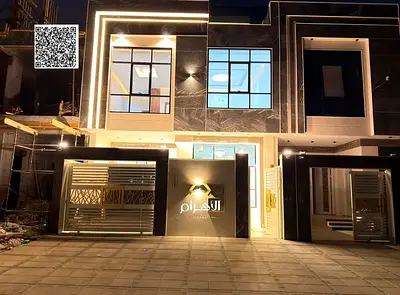 Luxury villa in Al Helio 2, Ajman, ready for immediate occupancy with high-end finishes and spacious living areas. Freehold ownership for all national
