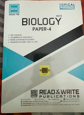 Igcse Past paper: Biology
