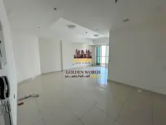 2BR hall in Al Khan, Sharjah, balcony, free AC, 2 masters, 3 baths, parking, gym, pool, Qasba view,