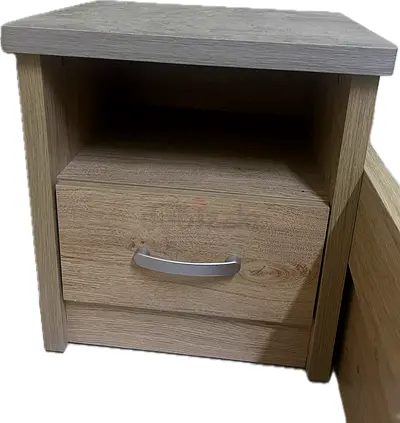 Modern Wooden Nightstand with Drawer Home box