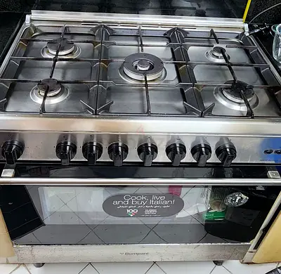 My Bompani 6-burner stainless steel gas range with oven