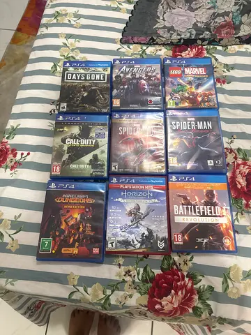 PS4 with games  and destiny two controller