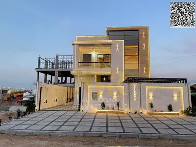 Villa for sale, all registration and ownership fees included, on the main street, ready to move in, in one of Ajman's most prestigious areas. Freehold