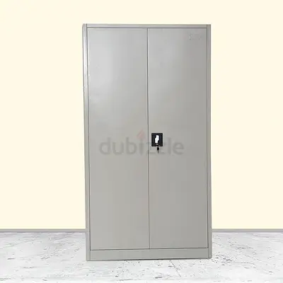 Lockable 2-Door Steel Storage Cabinet - Used