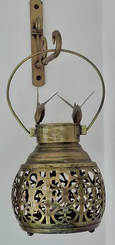 Wall Hanging- Vintage Brass Lantern