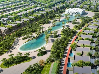 Luxury 3BR Townhouse: Crystal Lagoon & Nature | Freehold | Golden Visa | ROI