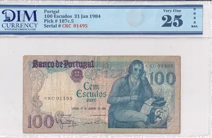 Portugal Banknote 100 escudos 1984 DIM 40 AED