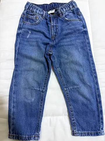 Childrens Blue Elastic-Waist Denim Jeans - Preowned
