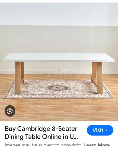 6 Person Dining Table and Chairs