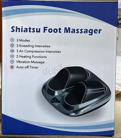 BRAND NEW not yet open Foot Massager with Heat  Shiatsu Air Compression (Remote Included)