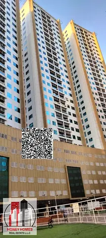 HOT DEAL 2 BED ROOMS HALL WITH PARKING AVAILABLE FOR SALE IN AJMAN PEARL TOWERS.