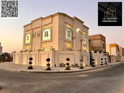 فيلا راقية للبيع زواية 3 شوارع بسعر شامل الماء والكهرباء والمكيفات– موقع استثنائي قريب من شارع الشيخ محمد بن زايد