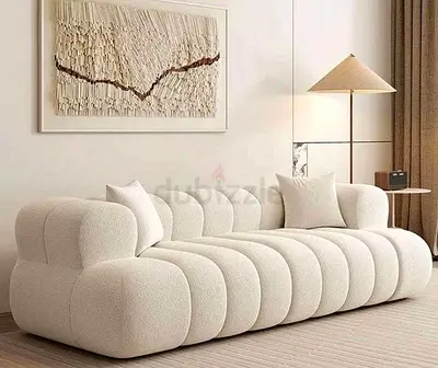 Modern Cream colour 3 seater bubble sofa