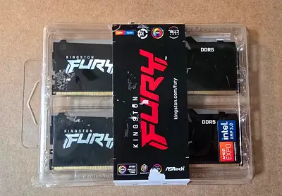 Kingston FURY Beast RGB 32GB (2x16GB) DDR5 6000 CL36 EXPO/XMP Desktop Memory New Sealed