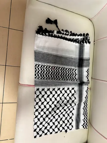 Stylish Black and White Traditional Scarf