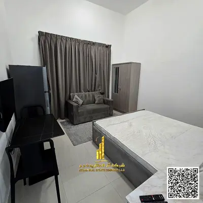 استديو مفروش للإيجار الشهري مع مطبخ شبه منفصل 🏡 في عجمان، الحميدية  ✔️ شامل الفواتير والإنترنت ⚡📶 جاهزة للسكن فورا !