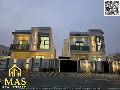 فيلا سكنية استثمارية للبيع في الزاهية – عجمان | زاوية (Corner) على شارعين | سوبر ديلوكس حجر رخام