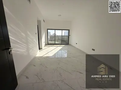 Luxury 1BR hall, first tenant in Al Jurf 3, master room with wardrobes, spacious hall, balcony open view, equipped kitchen, easy Dubai exit