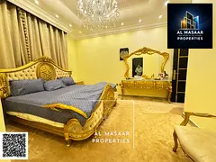 luxurious villa with Special price rooftop terrace and a fully furnished driver's room, ready fo
