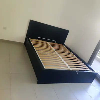 Ikea Hydraulic Queen size bed with mattress available in perfect condition