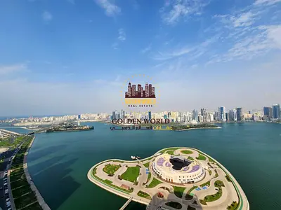 شقة 4 غرف وصالة للإيجار السنوي في المجاز 3 | 4 غرف ماستر + غرفة خادمة | 5 بلكونات بإطلالة بحرية | باركنج مجاني | تكييف مجاني | موقع حيوي وقريب من دبي