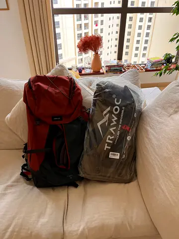 2 High-Quality Camping Backpacks Original packaging