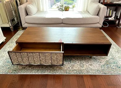 Marina home coffee table with storage