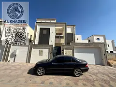 Luxury villa with private pool for rent in Al Yasmin area, behind the park, close to all services an