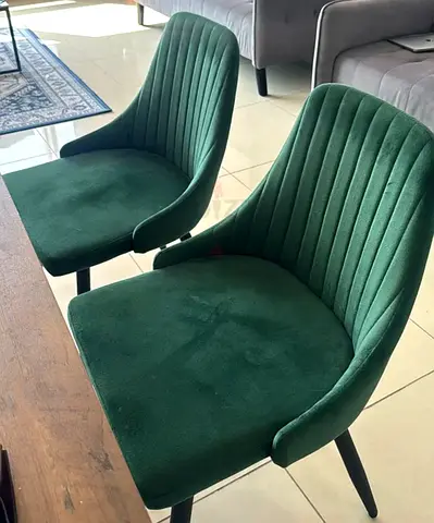 Stylish Green Velvet Chairs