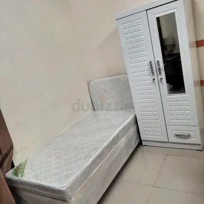New Single Wood Bed With Mattress And 2Door Wardrobe