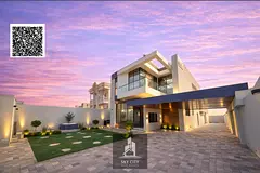 Modern 5-bedroom villa with contemporary finishes, prime location. Ground and first floors, electric