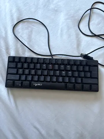 HyperX 60% wired mechanical keyboard — good working condition