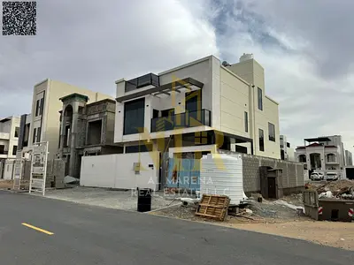 A villa with all AC installation fees included, on the main street, ready to move in, in the most prestigious area of ​​Ajman. Freehold ownership for
