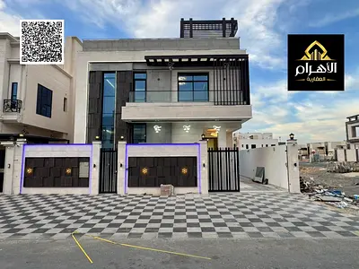 A villa with electricity and water fees included, on the main street, ready to move in, in the most prestigious areas of Ajman. Freehold ownership for