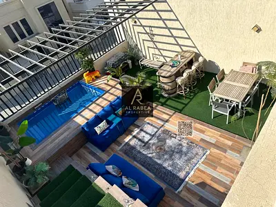 موقع مميز-مفروشه بالكامل-فيه مسبح خاص -بسعر مميز-قريبه من مخرج دبى والشارقه