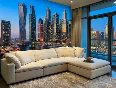 Marina home feather 🪶 filled sofa with footstool