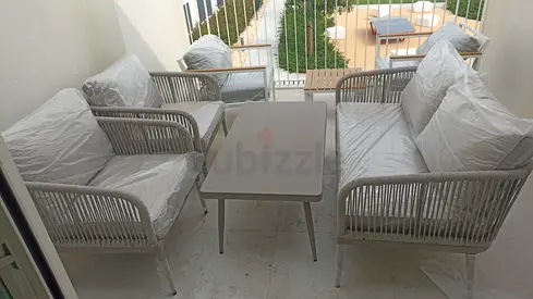 Stylish Outdoor Seating Set with Table