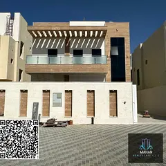 New villa for sale in Al Zahya area, price including registration fees, freehold for all nationaliti