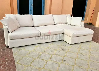Great Condition CrateBarrel Lounge Deep feather filled L Shape Sofa