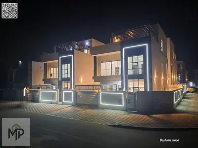 Corner Villa| ajman|al helio2|7 master rooms, majlis, hall, roof|freehold|price includes registration fees, water, electricity, central A\C|negotiable