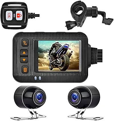 Motorcycle Camera Dash Cam 1080P+720P Dual AHD Front Rear Bike Dashcam