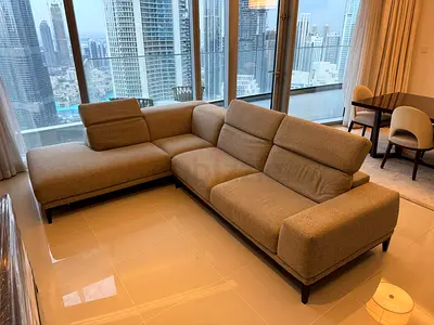 Natuzzi premium L shape sofa