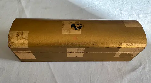 Golden coloured storage box