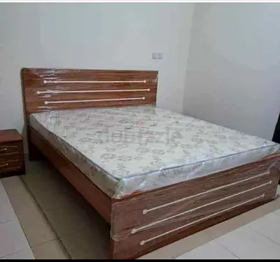 Brand New MDf wood Queen size bed with medical mattress good quality Queen bed